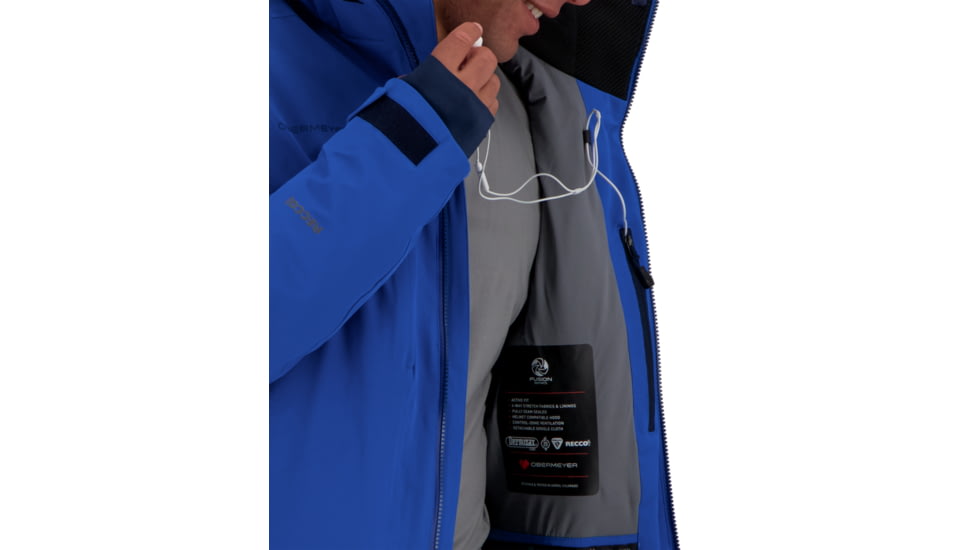 Obermeyer Stout Jacket - Mens, Navigate, Medium, 21105-20160-M