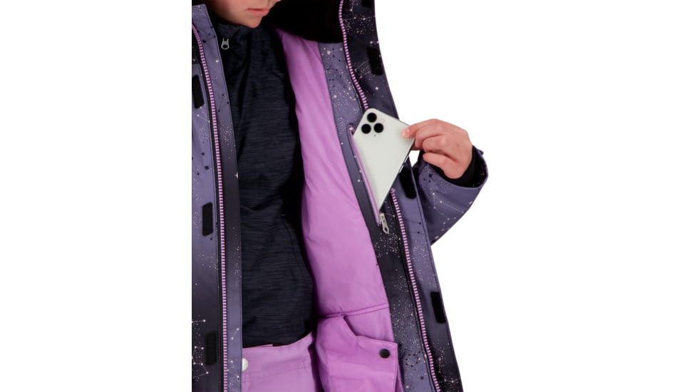 Obermeyer Taja Print Jacket - Girls, Stars Align, Medium, 31071-21177-M