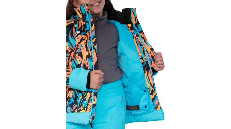 Obermeyer Taja Print Jacket - Girls, Small, Swirl-Wind, 31081-22125-S