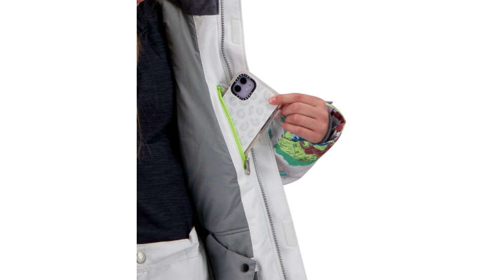 Obermeyer Taja Print Jacket - Girls, Uncharted, Medium, 31071-21136-M