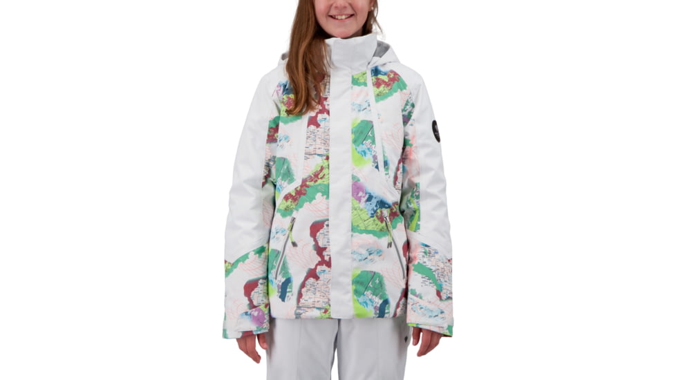 Obermeyer Taja Print Jacket - Girls, Uncharted, Medium, 31071-21136-M