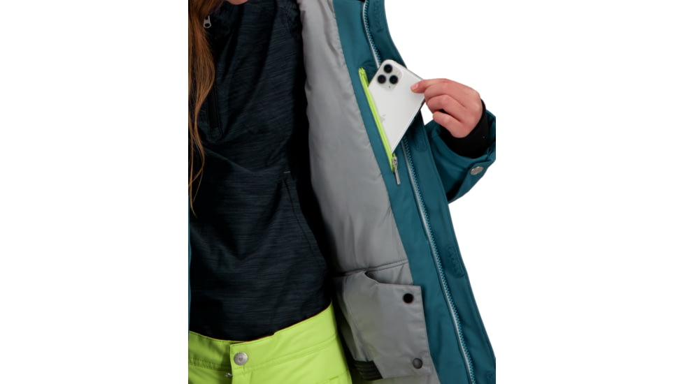 Obermeyer Taylor Jacket - Girls, In Too Deep, Large, 31072-21171-L