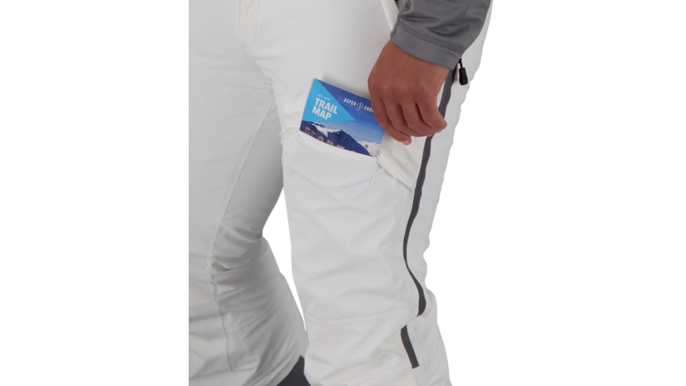 Obermeyer Theta Pant - Mens, White, Extra Large, 25039-16010-XL