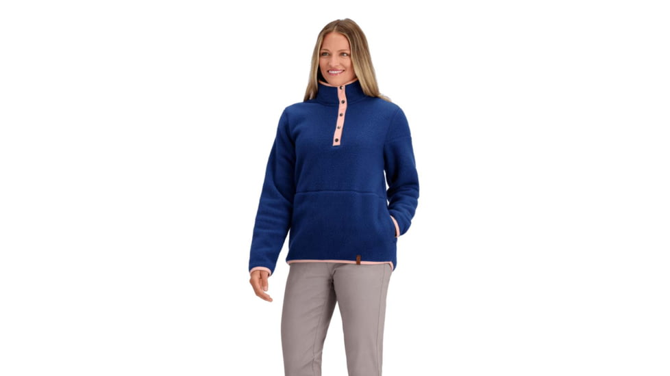 Obermeyer W Boulder Fleece - Womens, Navy, Small, Regular, 17083-20167-S