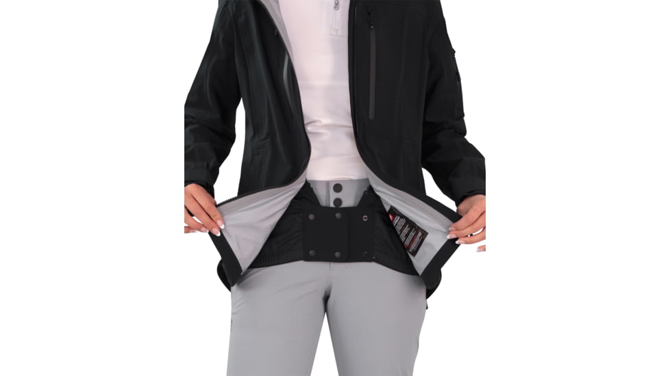 Obermeyer W Highlands Shell Jacket - Women's, 10 US, Regular, Black, 12006-16009-10
