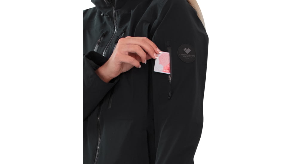 Obermeyer W Highlands Shell Jacket - Women's, 10 US, Regular, Black, 12006-16009-10