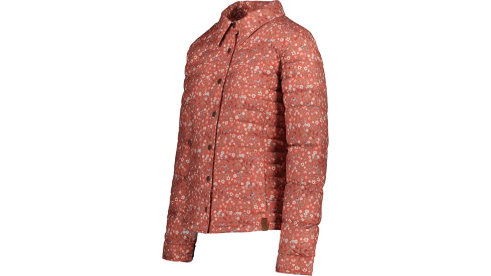 Obermeyer Willa Down Shirt - Women's, Extra Large, Rosewood Meadow, 14062-22147-XL