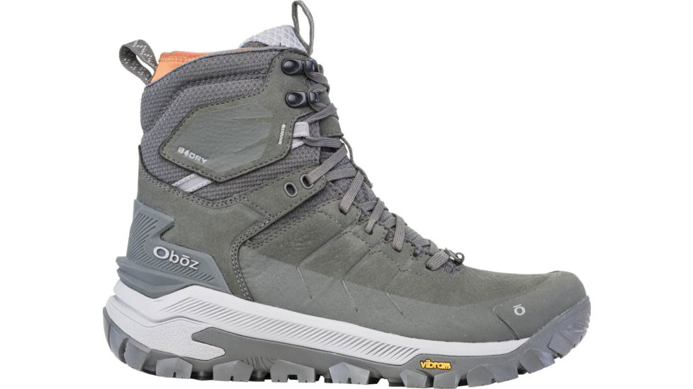 Oboz Bangtail Mid Insulated B-DRY Winter Boots - Mens, Medium, Charcoal, 10.5 US, 83501-102-10.5-Medium