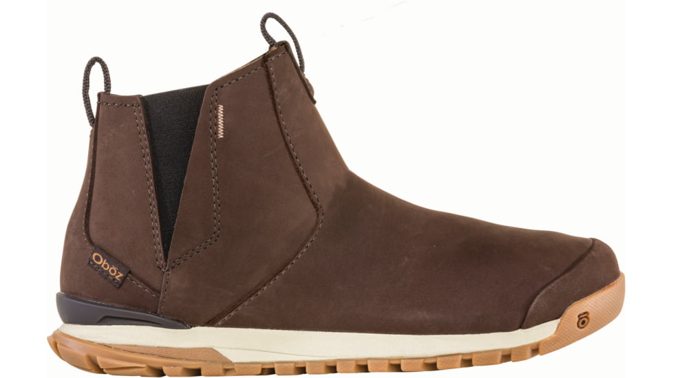 Oboz Bozeman Mid Leather Pull-On Casual Shoes - Womens, Bark, 10.5 US, Medium, 75302-Bark-Medium-10.5