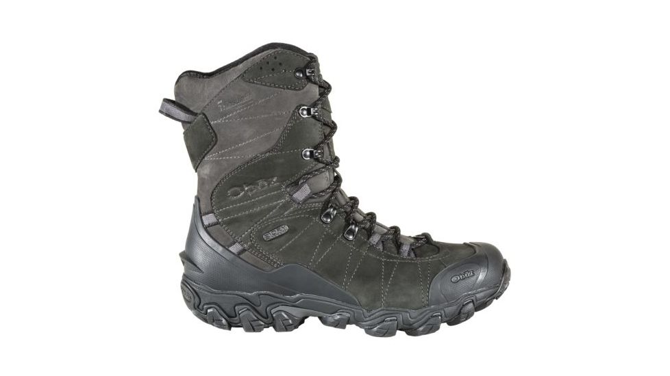 Oboz Bridger 10 Inch Insulated B-Dry - Mens, Carbon Black, Medium, 9.5, 82501-CB-M-9.5