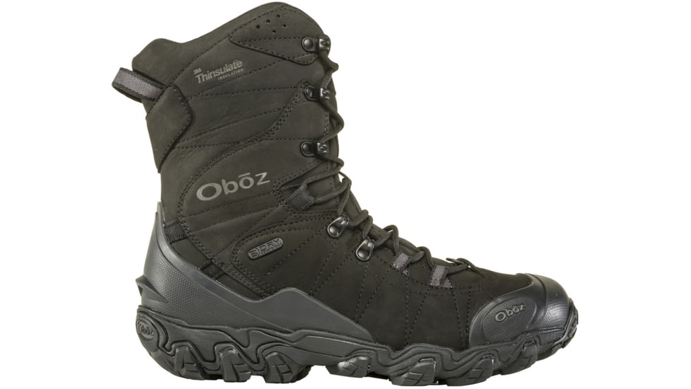 Oboz Bridger 10in Insulated B-DRY Winter Shoes - Mens, Midnight Black, 13, Wide, 82501-MIBL-W-13
