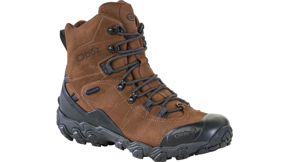 Oboz Bridger 8in Insulated B-DRY Winter Boots - Mens, Wide, Grizzly, 8 US, 82001-916-8-Wide
