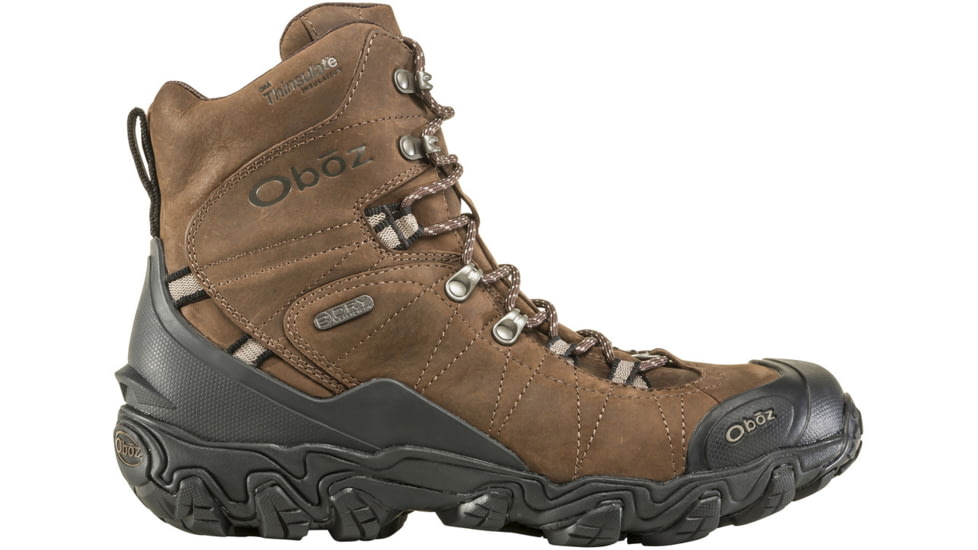 Oboz Bridger 8in Insulated B-DRY Winter Shoes - Mens, Bark, 12, Wide, 82001-Bark-Wide-12