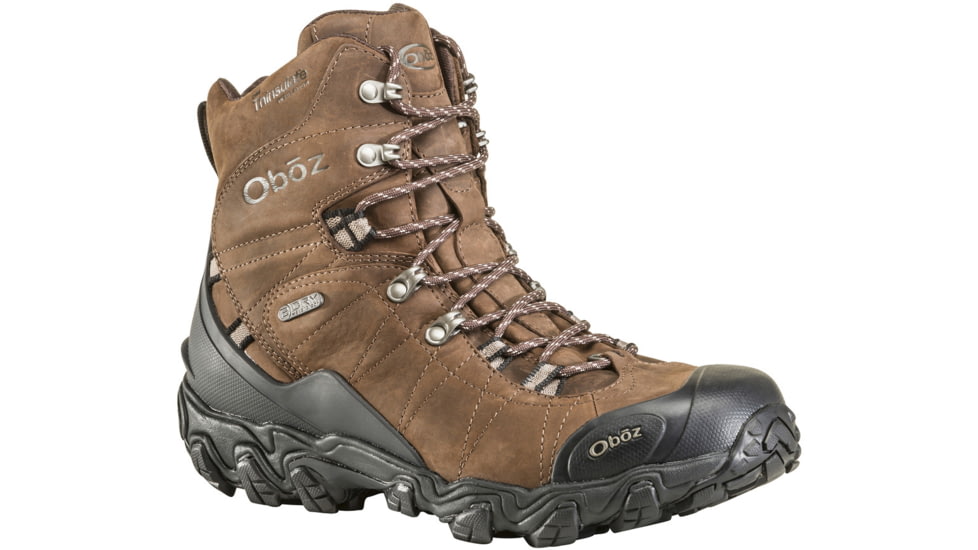 Oboz Bridger 8in Insulated B-DRY Winter Shoes - Mens, Bark, 12, Wide, 82001-Bark-Wide-12