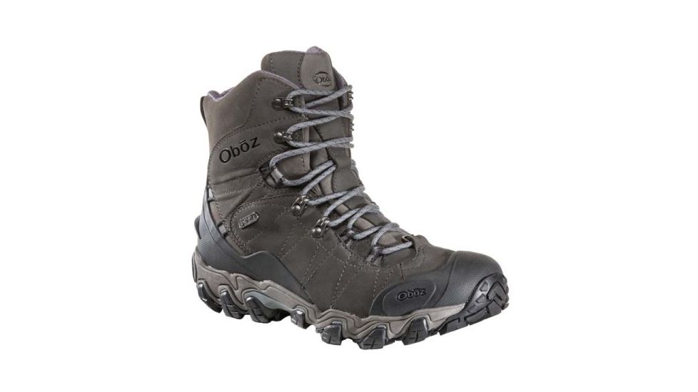 Oboz Bridger Insulated 8 Inch B-Dry - Mens, Dark Shadow, Medium, 10, 82001-DS-M-10