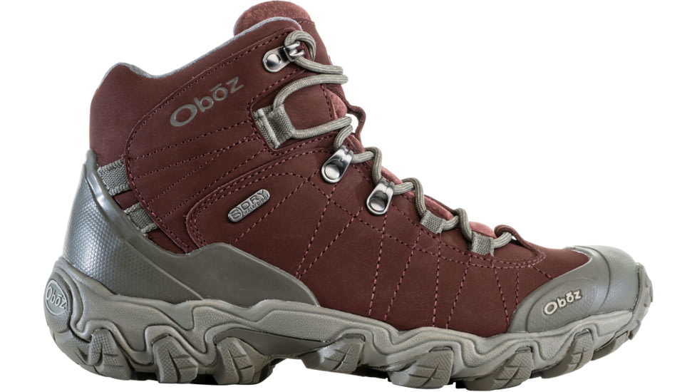 Oboz Bridger Mid B-Dry Hiking Boots - Womens, Port, 7.5, 22102-Port-Medium-7.5