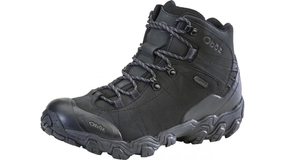 Oboz Bridger Mid B-DRY Hiking Shoes - Mens, Wide, Black Sea, 10.5, 22101-189-10.5-Wide