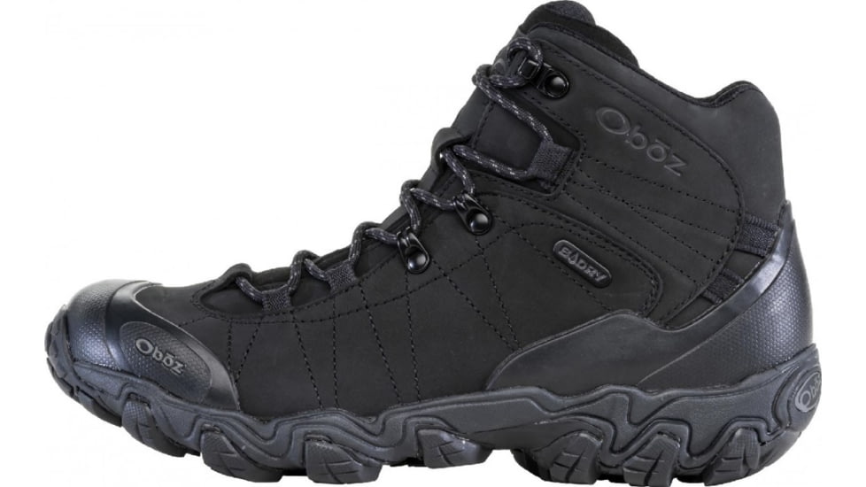 Oboz Bridger Mid B-DRY Hiking Shoes - Mens, Wide, Black Sea, 10.5, 22101-189-10.5-Wide