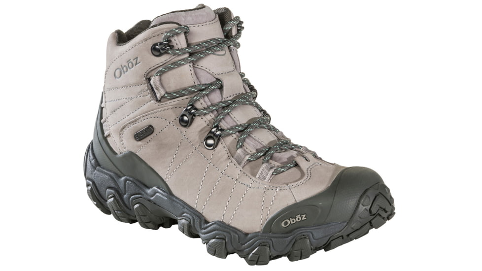 Oboz Bridger Mid B-DRY Hiking Shoes - Womens, Wide, Frost Gray, 6, 22102-Frost Gray-Wide-6
