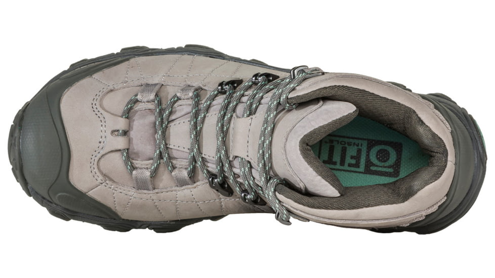 Oboz Bridger Mid B-DRY Hiking Shoes - Womens, Wide, Frost Gray, 6, 22102-Frost Gray-Wide-6