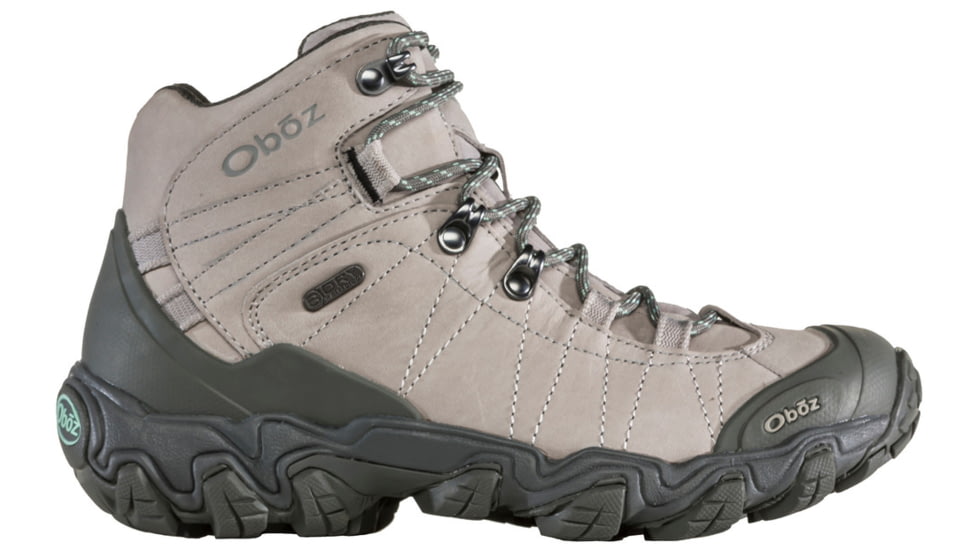 Oboz Bridger Mid B-DRY Hiking Shoes - Womens, Wide, Frost Gray, 6, 22102-Frost Gray-Wide-6