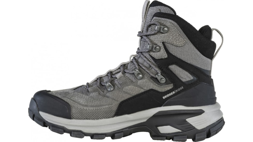 Oboz Bridger Ridge Mid GTX Hiking Shoes - Mens, Gunmetal Black, 10.5, 25001-151-10.5