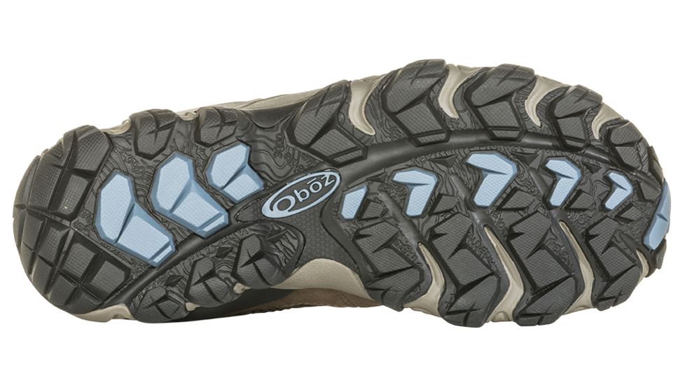 Oboz Bridger Vent Mid B - Dry - Womens, Brindle/Tradewinds Blue, Medium, 9.5, 24202-BTB-Medium-9.5