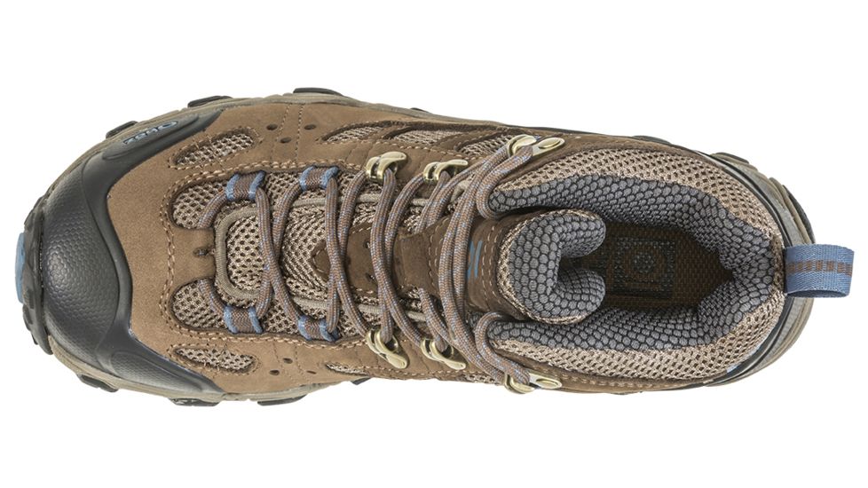 Oboz Bridger Vent Mid B - Dry - Womens, Brindle/Tradewinds Blue, Medium, 9.5, 24202-BTB-Medium-9.5