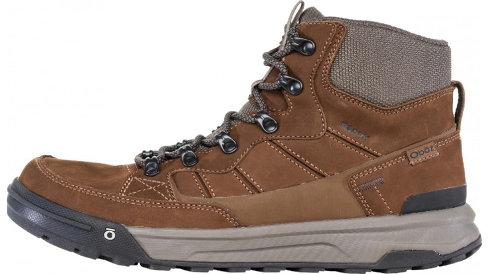 Oboz Burke Mid Leather B-Dry Boots - Mens, Grizzly, 8, 79401-916-8