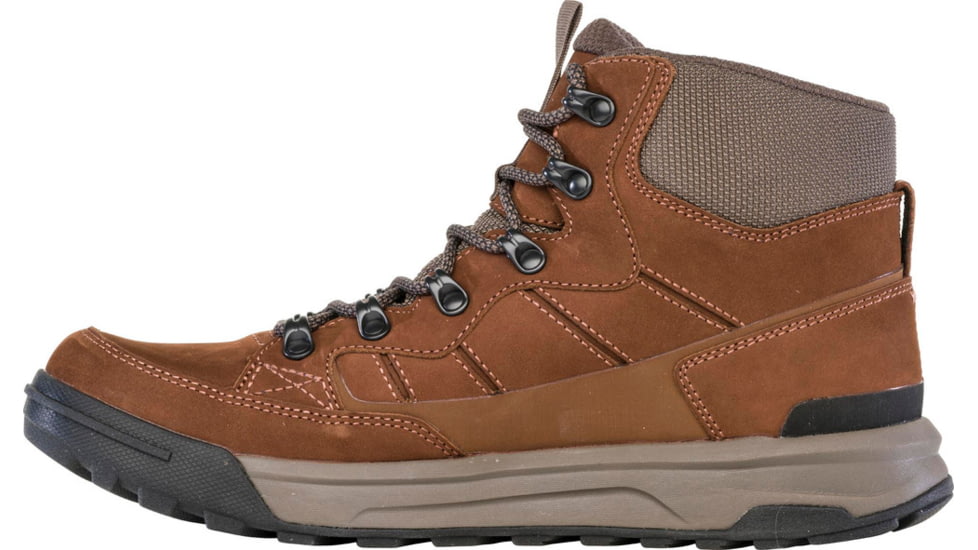 Oboz Burke Mid Leather Waterproof Boots - Mens, Grizzly, 9, Medium, 79401-Grizzly-Medium-9
