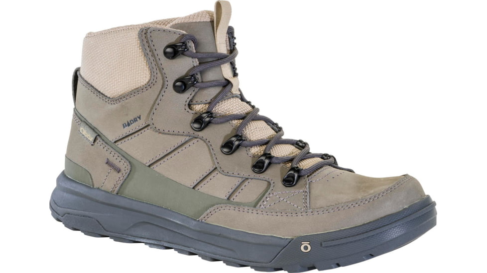Oboz Burke Mid Leather Waterproof Boots - Mens, Olive Branch, 10, Medium, 79401-Olive Branch-Med-10