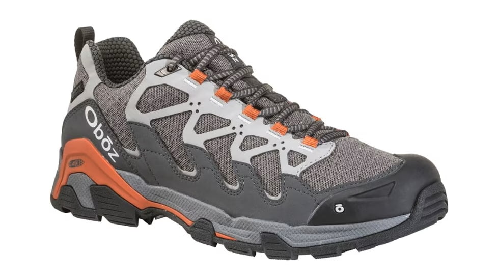 Demo, Oboz Cirque Low B - Dry - Mens, Pewter/Burnt Orange, 9, 41501-9