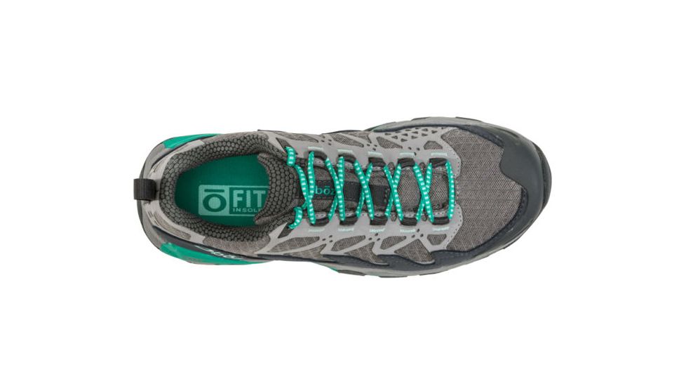 Oboz Cirque Low - Womens, Pewter/ Vivid Green, Medium, 6.5, 41402-PVG-M-6.5