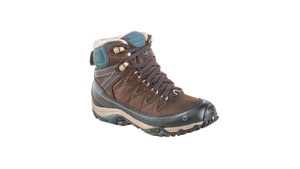 Oboz Juniper 6 Inch Insulated B-Dry - Womens, Cocoa/ Deep Dive, Medium, 11, 80702-CocoaDeepDive -Medium-11