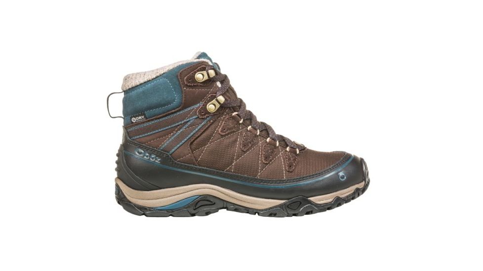 Oboz Juniper 6 Inch Insulated B-Dry - Womens, Cocoa/ Deep Dive, Medium, 11, 80702-CocoaDeepDive -Medium-11
