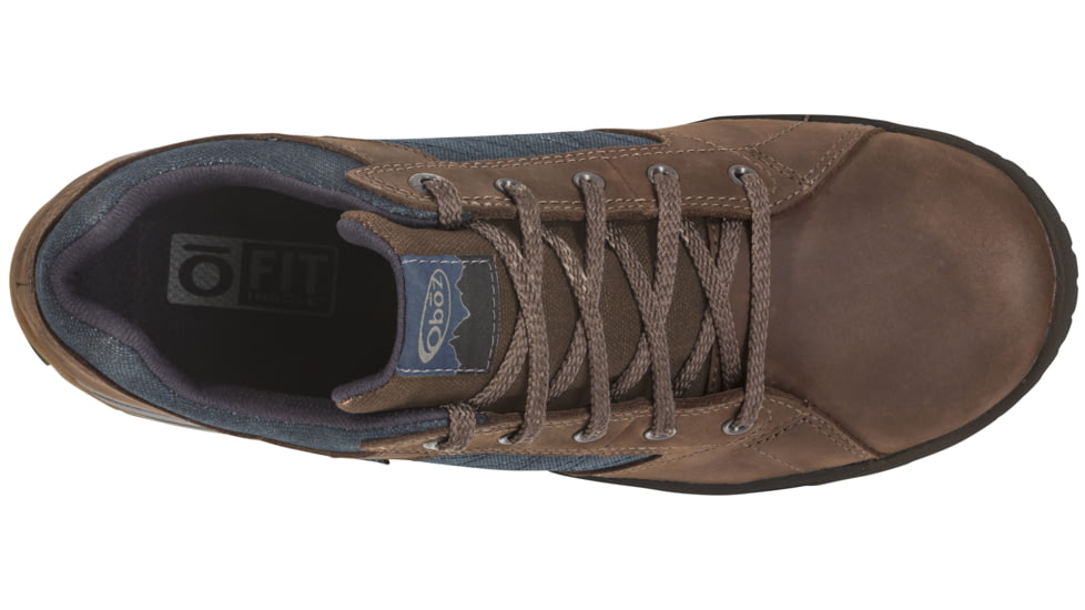 Oboz Mendenhall Low Canvas Hiking Shoes - Men's, 8.5 US, Medium, Lake Blue, 80701-Lake Blue-8.5-Medium