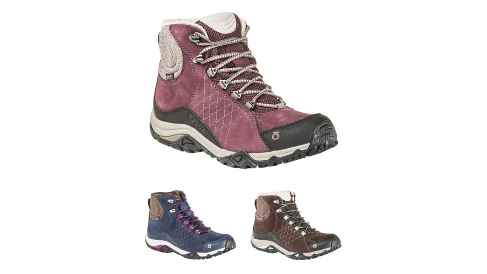 Oboz Sapphire Mid B-DRY Casual Shoe - Womens, Boysenberry, Huckleberry, Java