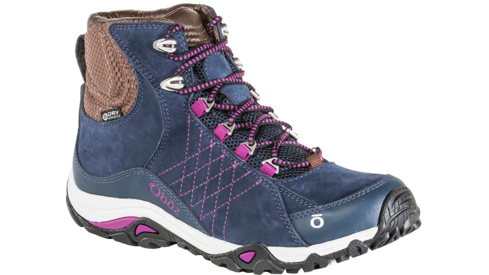 Oboz Sapphire Mid B-DRY Casual Shoe - Womens, Huckleberry, 10.5, 70602-HCB-10.5