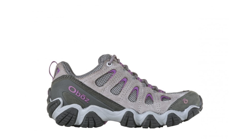 Oboz Sawtooth II Low B-DRY Hiking Shoes - Womens, Pewter/Violet, 10, 23402-1028-10