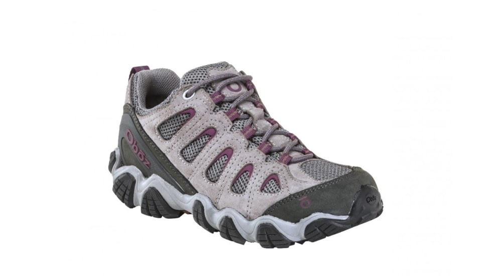 Oboz Sawtooth II Low B-DRY Hiking Shoes - Womens, Pewter/Violet, 7.5, 23402-1028-7.5