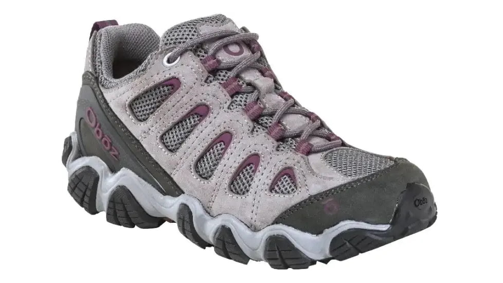 Oboz Sawtooth II Low B-DRY Hiking Shoes - Womens, Pewter/Violet, 10, 23402-1028-10