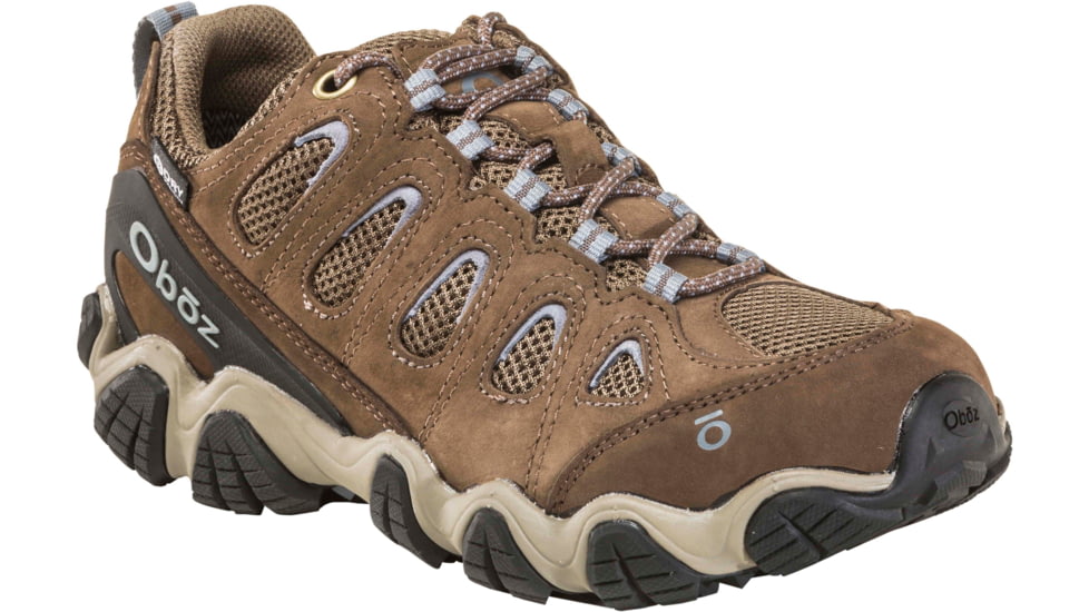Oboz Sawtooth II Low B-DRY Hiking Shoes - Womens, Brindle/Tradewinds Blue, 7.5 US, Medium, 23402-Bre/TrwBl-Medium-7.5