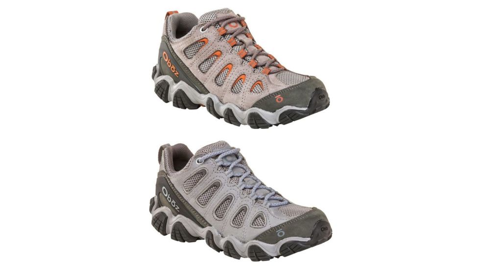 Oboz Sawtooth II Low Hiking Boot - Womens, Drizzle/Apricot, Tradewinds Blue