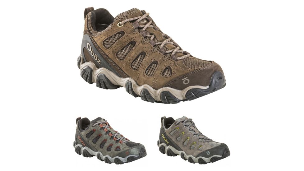 Oboz Sawtooth II Low Hiking Shoe - Mens, Canteen/Walnut, Dark Shadow/Brandy Brown, Pewter