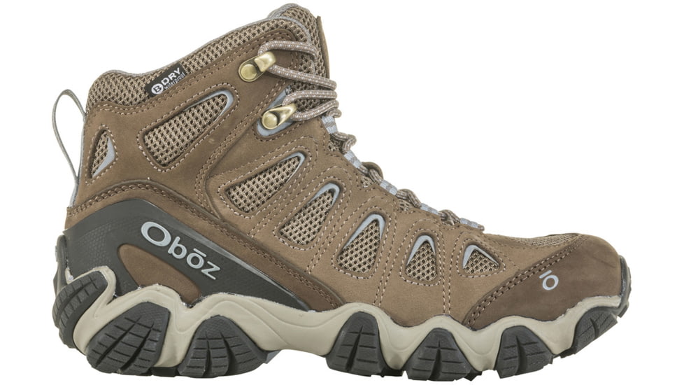 Oboz Sawtooth II Mid B-DRY Hiking Shoes - Womens, Brindle/Tradewinds Blue, 9.5, Wide, 23702-B/TB-9.5-Wide