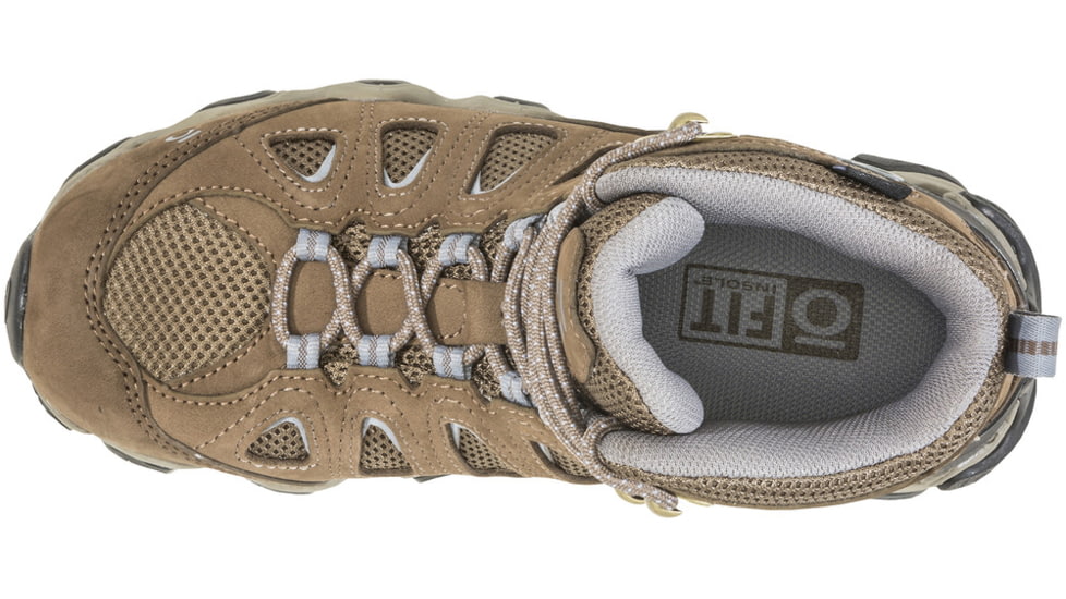 Oboz Sawtooth II Mid B-DRY Hiking Shoes - Womens, Brindle/Tradewinds Blue, 9.5, Wide, 23702-B/TB-9.5-Wide