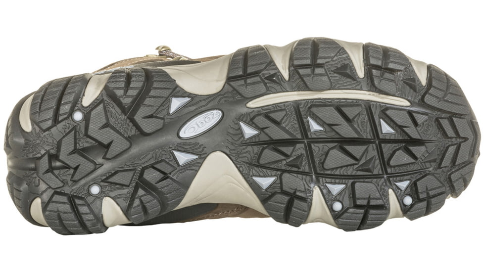 Oboz Sawtooth II Mid B-DRY Hiking Shoes - Womens, Brindle/Tradewinds Blue, 9.5, Wide, 23702-B/TB-9.5-Wide