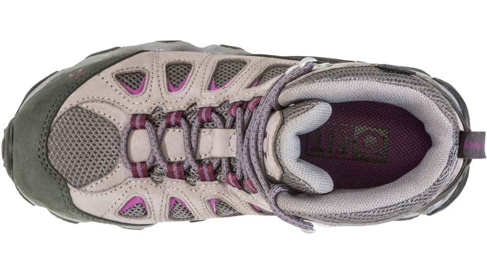 Oboz Sawtooth II Mid B-DRY Hiking Boots - Womens, Pewter / Violet, 7, 23702-PV-MEDIUM-7-DEMO