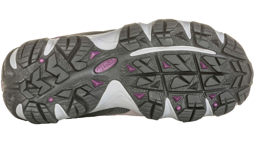 Oboz Sawtooth II Mid B-DRY Hiking Boots - Womens, Pewter / Violet, 7, 23702-PV-MEDIUM-7-DEMO