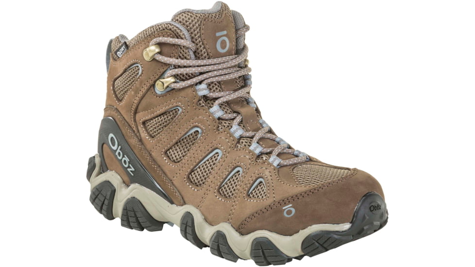 Oboz Sawtooth II Mid B-DRY Hiking Shoes - Womens, Brindle/Tradewinds Blue, 7.5 US, Medium, 23702-Bre/TrwBl-Medium-7.5